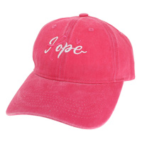 HOPE SCRIPT DENIM BASEBALL CAP